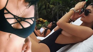 La hermana de Kim Kardashian desafa desnuda a la censura