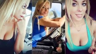 Angelica Larsson, la camionera sueca que rompes moldes en redes sociales