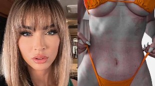 Megan Fox calienta Instagram con un diminuto bikini naranja y afirma que le gustan las relaciones txicas