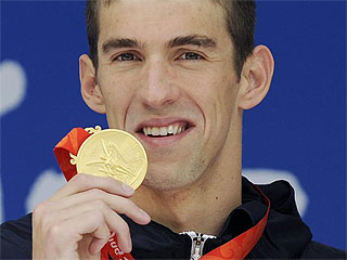 Phelps, con su sexta medalla de oro