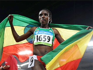 La atleta etope Tirunesh Dibaba (Foto: AFP)
