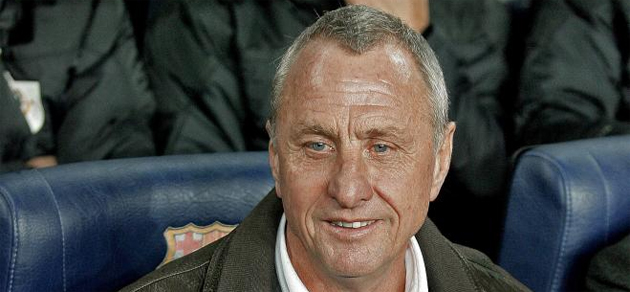 Johan Cruyff, durante un acto. FOTO: MARCA.