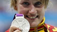 Mireia Belmonte. Londres 2012. Medalla de plata en natación, 200 m. mariposa