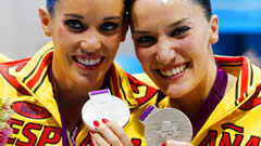 Ona Carbonell y Andrea Fuentes. Londres 2012. Medalla de plata en natación sincronizada, dúo