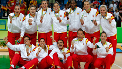 Seleccin femenina. Rio 2016. Medalla de oro en baloncesto femenino