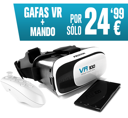 Gafas VR + Mando por sólo 24,99€