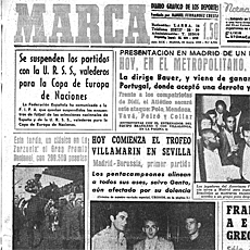 Portada del diario MARCA del 26/05/1960