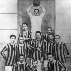 El Inter campeón en 1910. FOTO: Inter.it